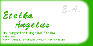 etelka angelus business card